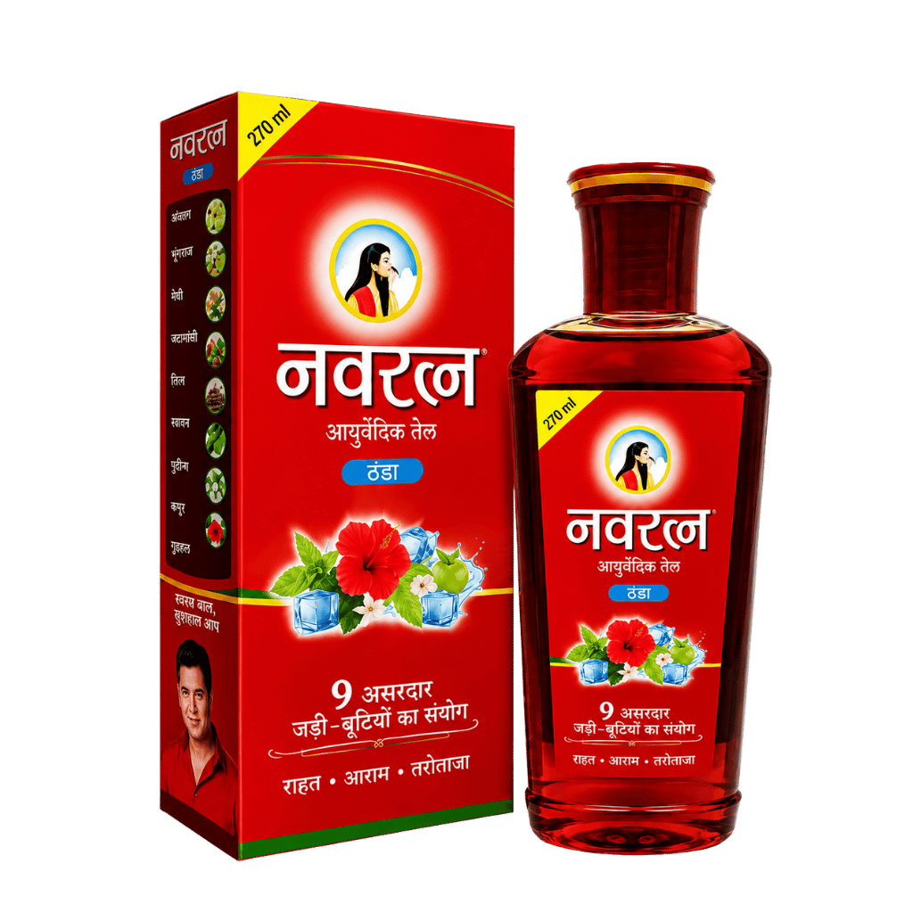 Navratna Ayurvedic Oil 270 ml buy online USA - 1